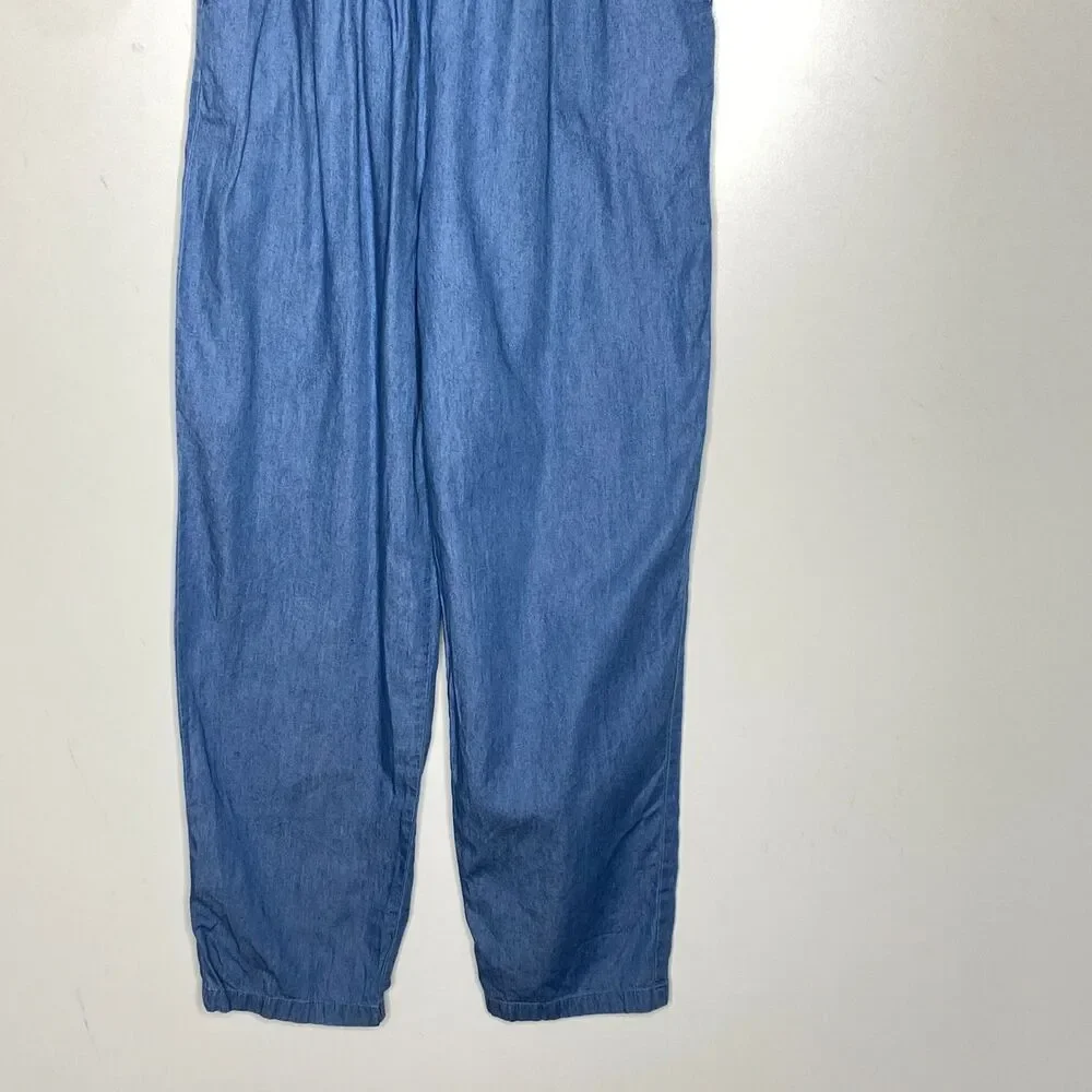 Old Navy Flutter-Sleeve Chambray Jumpsuit Girl's Size 14 Plus